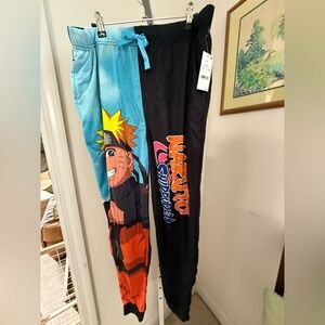 MENS NARUTO SLEEP PANTS. NWT. SIZE XL